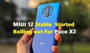 MIUI 12 Stable for Poco X2 in India