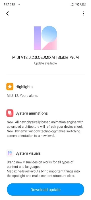 miui 12 for poco f1 rolling out in india